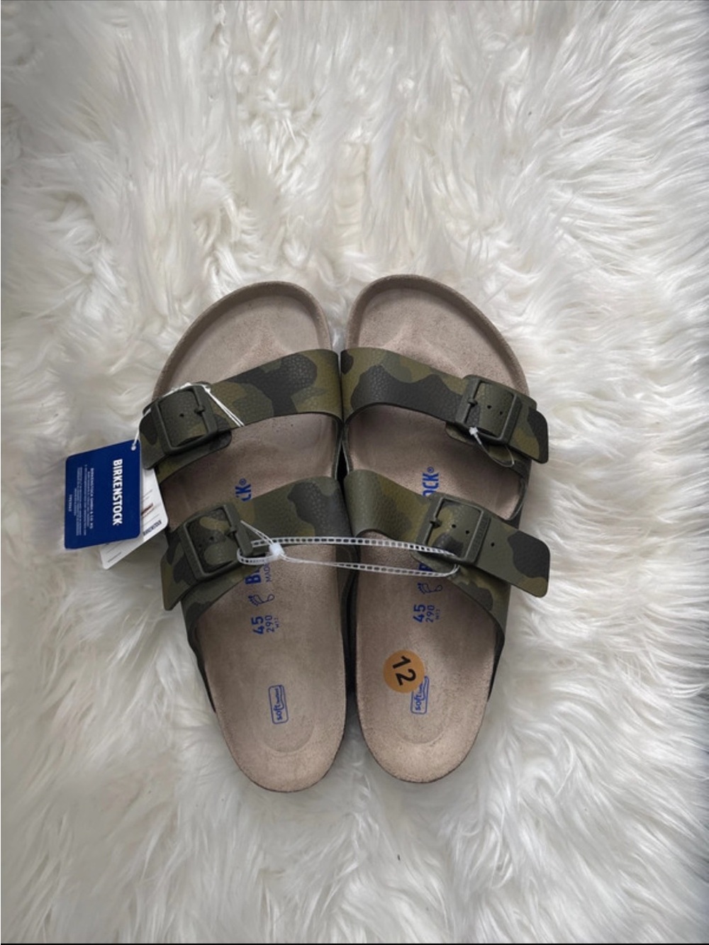 Birkenstock Arizona Camo Two-Strap Sandals - Green/Black